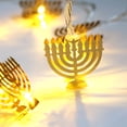 thumbnail image 5 of Hanukkah Decoración Hanukkah Hanukkah Luz LED LED Decoración de luz de hadas, 5 of 5