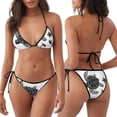 thumbnail image 3 of Fotbe Family Of Sea Turtles Traje de Baño para Mujer de Dos Piezas – Bikini Sexy de Tirantes Tipo Halter con Diseño Triangular, 3 of 6