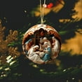 thumbnail image 4 of TNDBKQWR Christmas Tree Hanging Decor, Nativity Religious Ornament, 7cm Christians Ornaments for Christmas Tree(1PCS), 4 of 5