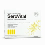 SeroVital Anti-Aging Supplement Capsules, Supports Youthful Skin, Lean Musculature, and Energy Production, 120 Count