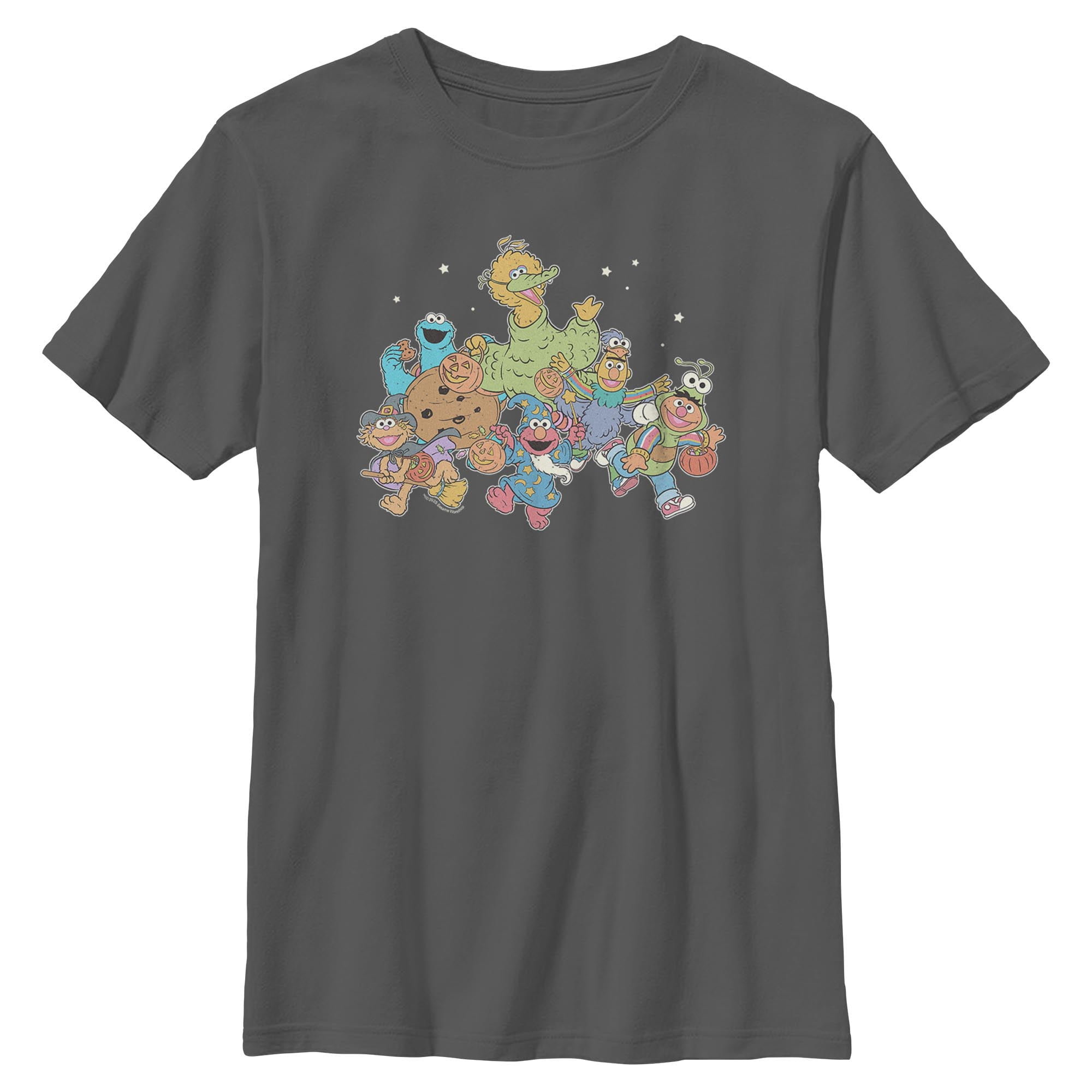 Boys Sesame Street Trick Or Treat With Elmo And His Friends T Shirt