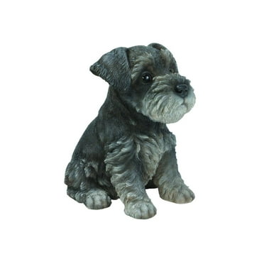 Hi Line 7” Schnauzer Puppy Garden Statue, Durable Polyresin