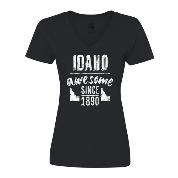 Inktastic Idaho Awesome Since 1890 Women's V-Neck T-Shirt