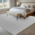 thumbnail image 5 of 5x7 Area Rugs for Living Room, Gray Striped Non Slip Area Rugs for Kitchen Bedroom Entryway, Modern Minimalist Vertical Stripes Lines Washable Carpet Runner Rug Floor Mats for Bedroom Home Decor, 5 of 9
