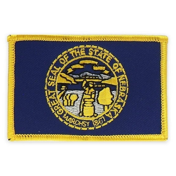 PinMart's Nebraska Embroidered US State Flag Patch