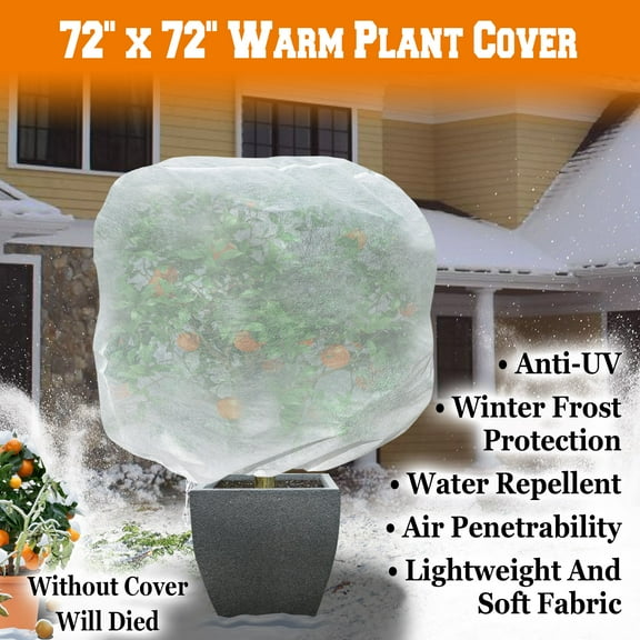 Strong Camel Warm Worth Plant Cover Tree/Shrub Cover Plant Protecting &Frost Protection Bag (72” H x 72” Dia)