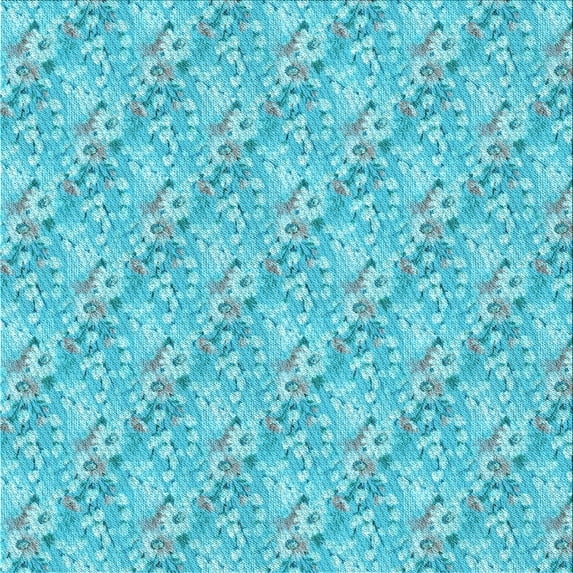Ahgly Company Machine Washable Indoor Square Transitional Dark Turquoise Green Area Rugs, 5' Square