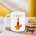 thumbnail image 4 of Trendy Funny Angry Chicken Rooster Coffee Mug - 11oz Ceramic Tea Cup, Vibrant Print Novelty Mug for Men Women, Dishwasher & Microwave Safe for Office Home Use & Festive Gift, 3.3*3.8in, White C, 4 of 6