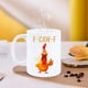 thumbnail image 4 of Taza de café con diseño de pollo y gallo para hombre y mujer, de cerámica de 11 oz, para té, regalo novedoso, para oficina, hogar, café, taza de café., 4 of 6