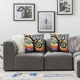 thumbnail image 3 of Acheng Throw Pillow Covers Colorful Circles Dots Tree of Life Soft Square Pillowcase,Cushion Case for Couch Sofa Bed Bedroom Car Living Room,2 pcs White, 3 of 6