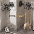 thumbnail image 3 of Mosey Universal Kitchen Hook Punch Free Simple Installation Multi-Purpose 360-Degree Six-claw Rack Organizer Hook, 3 of 7