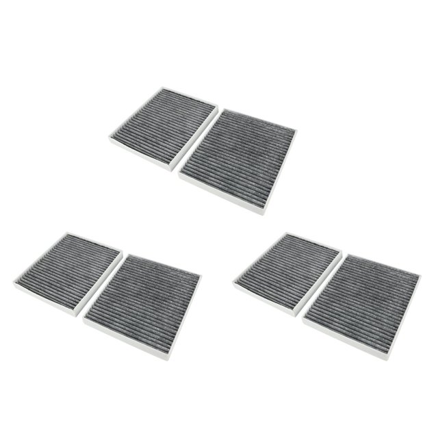 6x Filtro de Cabina Apto para Explorer 2011-2017 3.5L 2.3 2.0T 3.5T Filtro de Cabina Incorporado Filtro de Aire Acondicionado de CarbóN Activado