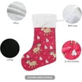 thumbnail image 3 of GZHJMY Christmas Stocking, Personalized Christmas Tree Large Candy Stocking Hanging Gift, Xmas Stockings Decoration 1 PCS for Family Holiday Party Ornaments Decor Fireplace, 3 of 7