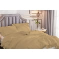 thumbnail image 4 of 1 Piece Luxury Vintage Ruffle Pattern Comforter By D.N.G. BEDDINGS Premium Super Soft, All Season, 800 Thread Count 100% Egyptian Cotton Super King Size Taupe Color, 4 of 8
