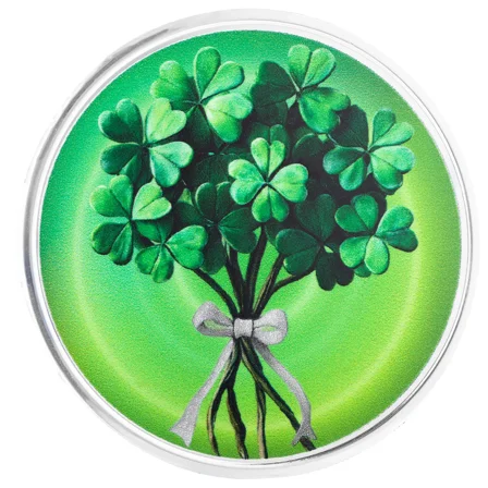 Bouquet of Luck 1 oz Silver Color Round .999 Silver