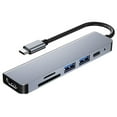 thumbnail image 1 of Hub USB 6 Ports Multi-Port Hub USB Répartiteur USB Lecteur Adaptateur Vidéo, 1 of 8