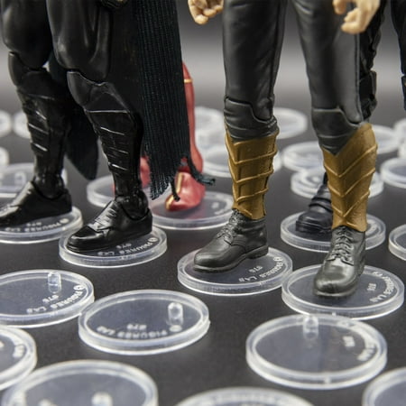 60PCS Action Figure Base for 6 inch MOTU DC GI JOE Figures Stand Toy Accessories