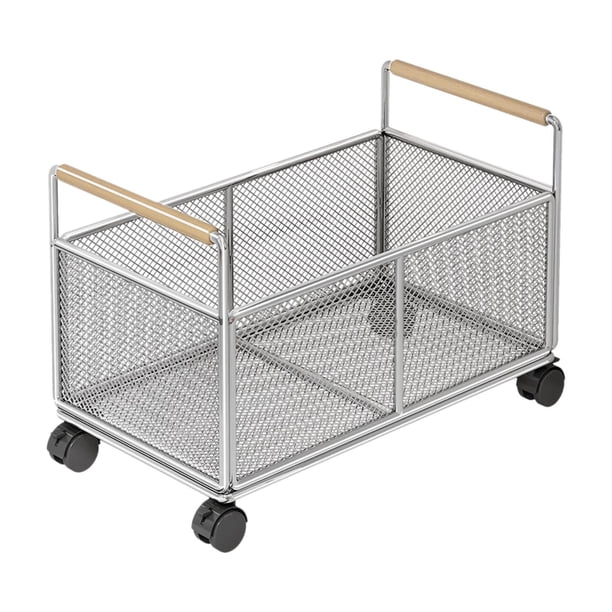 Cesta de lavandería Carro Cesto de ropa con ruedas Fácil movilidad Multiusos Debajo 48 cm x 30 cm x 30 cm