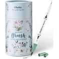 thumbnail image 1 of TEMOGU-Markers for Adult Coloring Books No Bleeding 60 Colors Coloring Markers Water-based Dual Tips Fineliner & Brush Drawing Pens Art Pens for Kids Adults Sketch Journal - Maui - White, 1 of 4