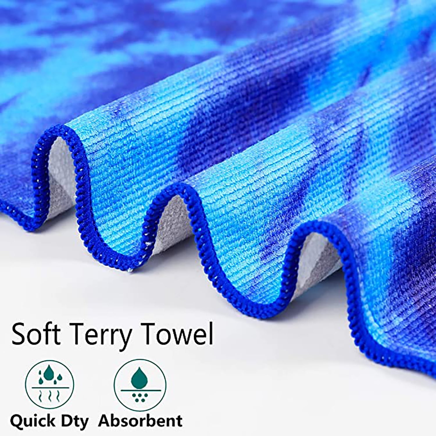 2 Pack Oversized Beach Towel Clearance , Extra Large Fast Quick Dry Sand Free Proof Mat Travel Stuff Cool Pool Microfiber Towel for Adults Men Women Mom Dad Funny Gift , 74"x36"-Boho Stripe