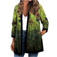 thumbnail image 1 of Chaqueta de mujer para entrenamiento diario de vacaciones, cárdigan de otoño e invierno, abrigo de punto abierto, Top informal de manga larga con estampado Floral Fridja  BV0+1531, 1 of 9