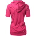 thumbnail image 3 of FashionOutfit Women's High Quality Cotton Zip Up Hoodie T-Shirt, 3 of 4