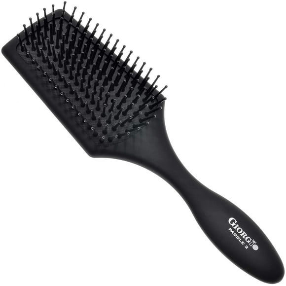 Giorgio Cepillo desenredante con cojín de aire para hombres y mujeres, cerdas de turmalina con punta de bola pequeña, antiestáticas para peinar el cabello y secar con secador