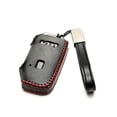 thumbnail image 2 of Vitodeco Genuine Leather Smart Key Fob Case Compatible with KIA Soul, Seltos, Sportage, NIRO, Sorento, Telluride, Rio, Forte, K5 2022-2025 New Emblem (5-Button, Black/Red), 2 of 5