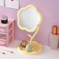 thumbnail image 4 of Kraoden Sunflower Storage Beauty Mirror, Portable Makeup Mirror for Home Dresser and Travel with Convenient Tray for Small Items, Durable and Stylish Design Ideal for Gifting, 4 of 6