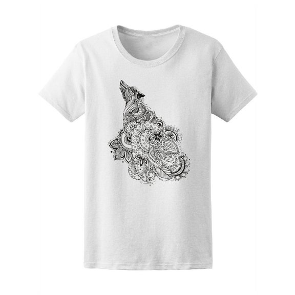 Bautiful Wolf Zendoodle Tee Women's -Image by Shutterstock