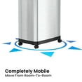 thumbnail image 7 of iTouchless 18 Gallon Rectangular Dual Side Entry Stainless Steel Trash Can with Wheels & Odor Filter, 7 of 7