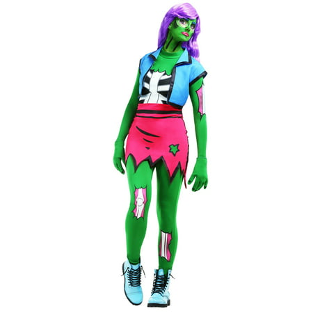 Womens Pop Art Zombie Costume
