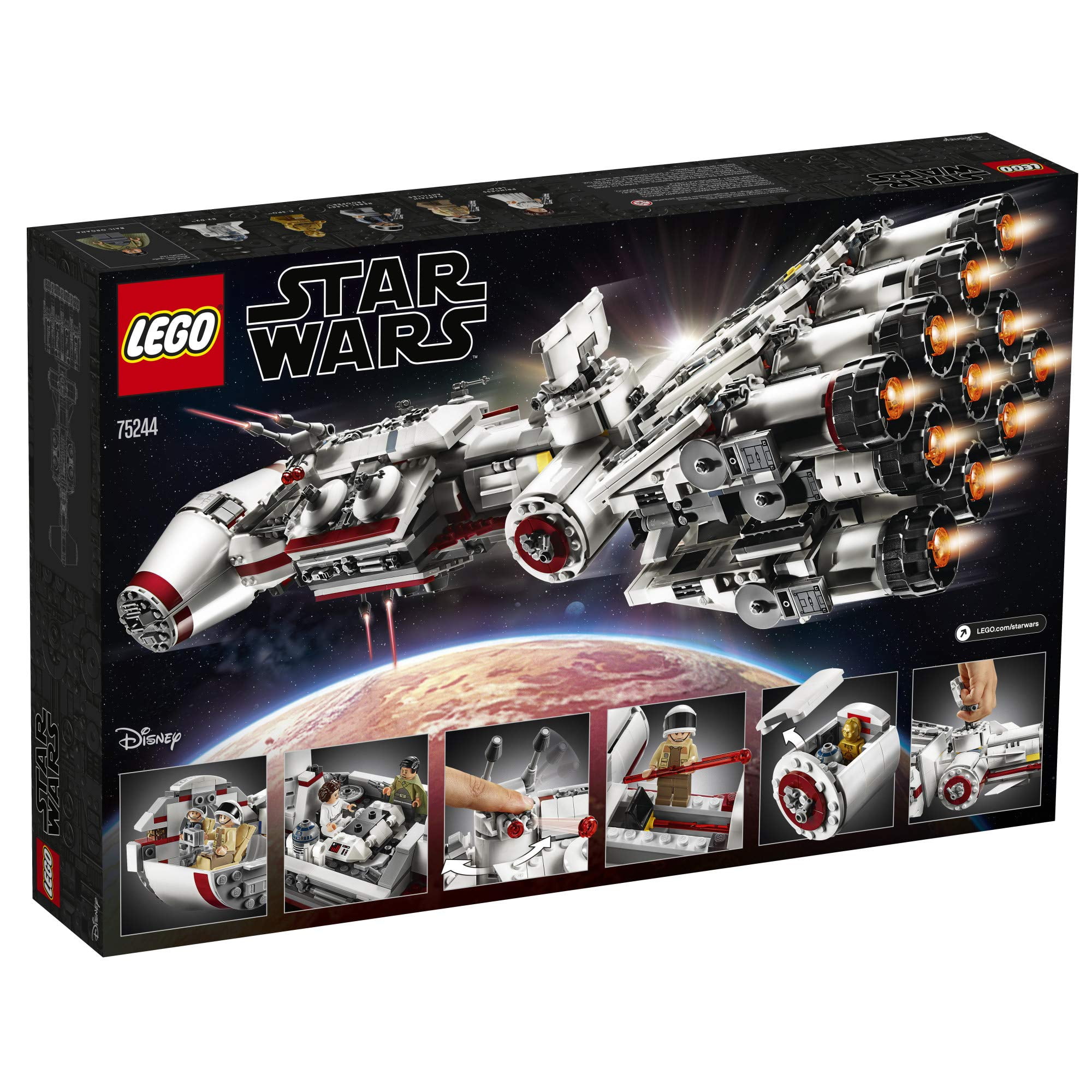 LEGO Star Wars A New Hope 75244 Tantive IV Building Kit 1768 Piece Walmart