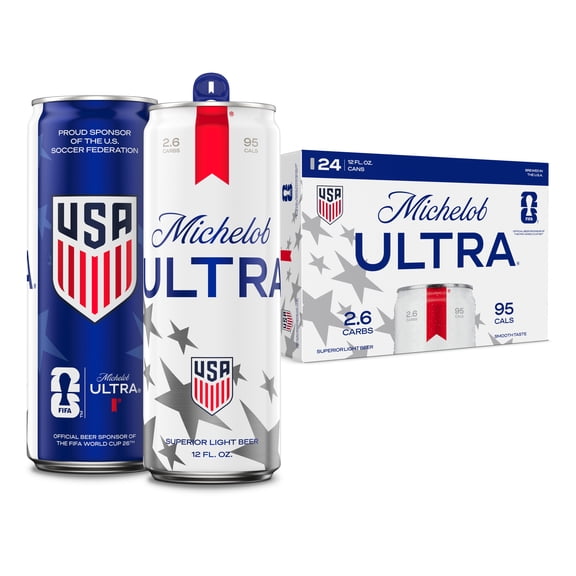 Michelob ULTRA Superior Light American Lager Beer, 24 pack, 12 fl oz Aluminum Cans, 4.2 % ABV