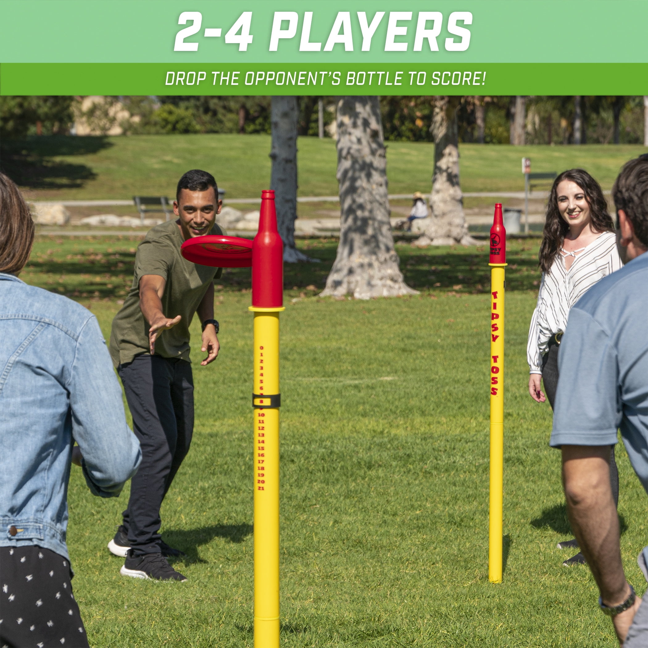 GoSports Tipsy Toss Game Set - Outdoor Target Toss Game