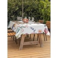 thumbnail image 2 of Easter Outdoor Tablecloth - 60x102 Inch Rectangle Dining Table Cover, Spring Flowers Wreath Rabbit Budding Florals Waterproof Outdoor Table Cloth with Umbrella Hole & Zipper for Picnic/Patio/Party, 2 of 7