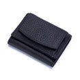 thumbnail image 1 of Small Wallet For Women Rfid Leather Compact Card Wallets Womens Thin Front Pocket Purse(Black), 1 of 9