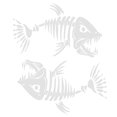 thumbnail image 2 of Stickers Vinyle Poissons Squelette pour Bateau de Pêche Graphiques Os Autocollant, 2 of 5