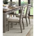 thumbnail image 3 of Nash 7pc Dining Set Drawers Table 6x Side Chairs - Gray, 3 of 13
