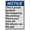 Warning Sign 4, variant on Weatherproof Vertical ANSI No Trespassing Sign (Private property No trespassing Violators will be prosecuted) 8 in" x 12 in" UV Resistant Indoor Outdoor Workplace Insdustrial Caution Warning Sign