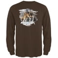 thumbnail image 1 of Nordic Wolves of Winter Mens Long Sleeve T Shirt, 1 of 1