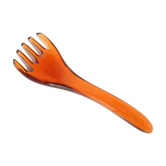 Unique Bargains 1 Pc Five-claw Shape Head Massager for Travel Dark Brown Resin