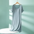 thumbnail image 2 of Bovxnpu Nightgowns for Women, Women's Nightgown Cotton Sleep Shirts Short Sleeve Nightshirt Pullover Nightdress Soft Sleepwear, 2 of 8