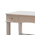 thumbnail image 3 of Wooden Vanity Set with Flip Top Mirror and 2 Drawers, Beige and White, 3 of 3