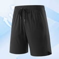 thumbnail image 2 of hotojiny Mens Sweat Shorts with Drawstring Lightweight Performance Athletic Shorts Quick Dry Gym Workout Shorts with Pockets, 2 of 6