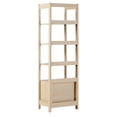 thumbnail image 3 of Transitional Narrow Bookshelf with Drawer on Bottom - Oak, 3 of 9