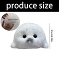 thumbnail image 3 of XIANXIAN 5" White Seal Stuffed Animal, Plush Toys for Kids, Kawaii Seal Plushies for Girls and Boys, Soft Stuffed Sea Animal, Birthday Gifts, Soft Plush Toys Pillow, Plushie Doll, 3 of 6