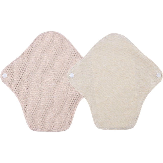 Reusable Organic Cotton Panty Liners, 7INCH Reusable Sanitary Pads, Absorbent Organic Cotton Panty Liners, Washable Breathable Cloth Pads for Daily Use