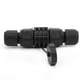 thumbnail image 2 of Conector Ethernet RJ45, resistente al agua y al polvo, adaptador RJ45 negro para exteriores, acoplador de cable a cable de 8 pines, IP67, 2 of 9