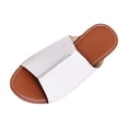 thumbnail image 2 of ATENAR Sandals for Women Comfortable Slide Womens Sandals Open Toe Womens Shoes White 7, 2 of 9